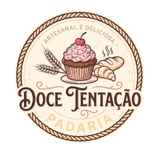 Logo de Padaria Doce Tentação